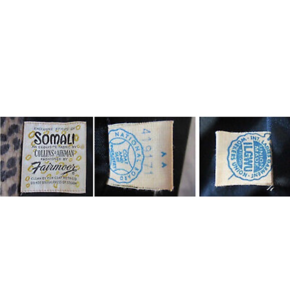 🐆1960’s Vintage Fairmoor Somali Faux Fur Leopard Coat with belt Safari Coat - Picture 12 of 16